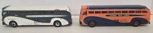 lot 119 image: Vintage Los Angeles Greyhound Bus & Lionel Bus Lines Die-Cast Models 