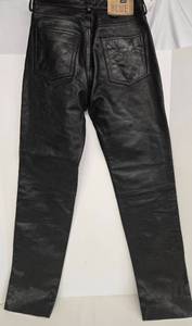 lot 93 image: Vintage ROCK N BLUE Mens Black Leather Pants