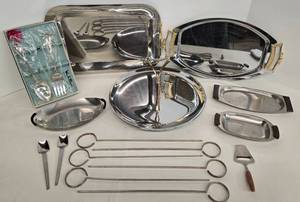 lot 89 image: All Things Vintage Stainless Steel - Serving Pieces & Utensils