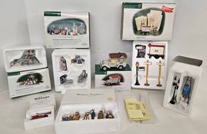 lot 125 image: Dept. 56 Christmas Village People and Accessories - New in Boxes