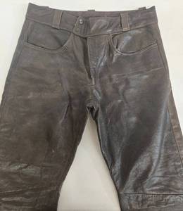 lot 127 image: Vintage Mens Brown Leather Pants