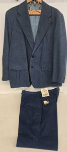 lot 153 image: Vintage NIVER WESTERN WEAR Inc. Denim Rockabilly Suit 