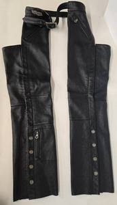 lot 180 image: JACK DANIELS Black Leather Womens Chaps
