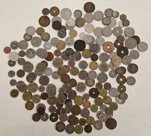 lot 182 image: Antique Lot of Coins From All Over