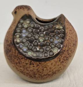 lot 196 image: Vintage 70s Bird Stoneware Pottery Counterpoint Japan