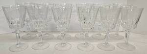 lot 198 image: Vintage Cristal DArques Goblets or Stemware - Qty 12