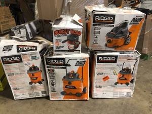 lot 6 image: Lot of Assorted WetDry Shop Vacs Various Models and Conditions Customer Returns See Pictures