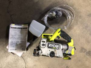 lot 41 image: RYOBI ONE HP 18V Cordless Handheld WetDry Masonry Tile Saw (Tool Only) Customer Returns See Pictures