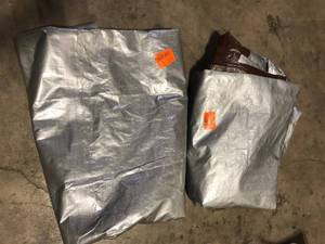 lot 42 image: Lot of Everbilt 10 ft. x 20 ft. Heavy-Duty Canopy Tarp Customer Returns See Pictures