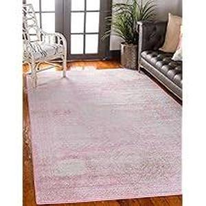 lot 17 image: Unique Loom Bromley Midnight Pink 8 ft. x 11 ft. Area Rug   Customer Returns See Pictures
