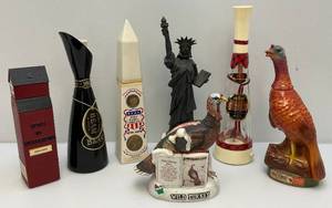 lot 18 image: Misc. Collectibles Decanters & More (Empty)