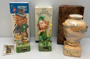 lot 28 image: Hoffman Collectible Music Box Decanters & More (Empty In Original Box)