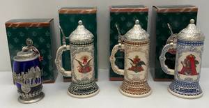 lot 33 image: Collectible Anheuser Busch Budweiser Collectors Club Steins (NIB)