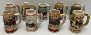 lot 37 image: Collectible Anheuser Busch Budweiser Steins