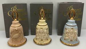 lot 47 image: Misc. JIM BEAM Musical Bell Decanters (In Original Boxes) Empty