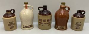 lot 81 image: Misc. Pottery Jugs (Some With Advertisement)