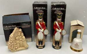 lot 92 image: Misc. Jim Beam Christmas Collectible Decanters & More (EMPTY)