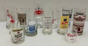 lot 98 image: Misc. Advertisement Gkasses Including Grain Belt & More