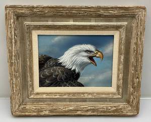 lot 99 image: 1992 James Meger Original Painting On Board 14 34 x 17 34 Framed