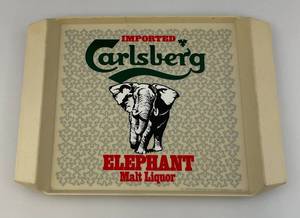 lot 113 image: Imported Carlsberg Elephant Malt Liquor Plastic Serving Tray 11 x 14 12