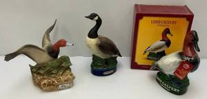 lot 151 image: Misc. Lord Calvert & Jim Beam Waterfowl Decanters 1 In Original Box (ALL EMPTY)