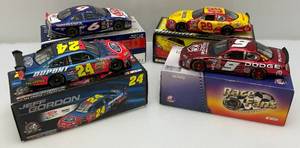 lot 206 image: Misc. 124 Scale Diecast Stock Cars Including Kasey Kahne , Kevin Harvick, Jeff Gordon , Mark Mertin (NIB)