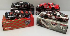 lot 207 image: Misc. 124 Scale Diecast Dale Earnhardt Jr. Stock Cars  (NIB) 1 Bank