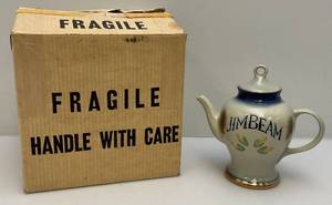 lot 222 image: Vintage Jim Beam Collectible Teapot (NIB)