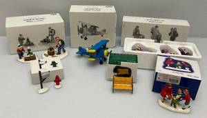 lot 241 image: Misc. Department 56 Snow Village Collectors Items (All In Original Boxes)