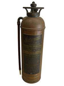 Vintage 25 Underwriters, Inc. WINTERGARDE CopperBrass Fire Extinguisher (Untested) - NO Shipping