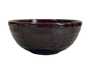Vintage Marcrest 9.5 Ovenproof Stoneware Mixing Bowl in Good Overall Condition - NO Shipping