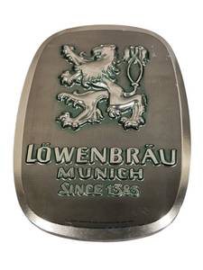 Vintage 1970s Lowenbrau Beer Wall Sign (10 x 14.25) - NO Shipping