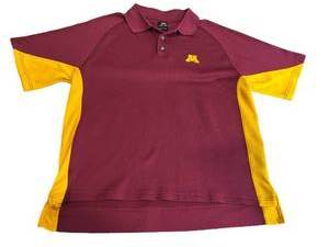 Vintage Minnesota Gophers Polo Shirt (Mens Large) in Gently Used Condition - Shipping Available