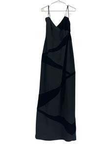 Andrea Polizzi For Rex Lester Long Cocktail Sleeveless Black Dress (Size 8) (60 Long) in Nice Condition - Shipping Available