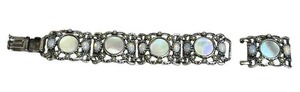 Vintage Mother of Pearl Renaissance Revival Costume Jewelry Bracelet with Clasp (8 Total Length) - Shipping Available