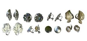 Vintage Costume Jewelry Earrings including 1 Lisner Aurora Borealis Rhinestone, Sarah Coventry, Coro, Barbara Lee, and More - Shipping Available