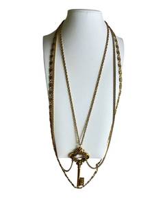 Wonferful Vintage Heavy Draped Key Necklace (4.25 Key Length) (No Precious Metals) - Shipping Available