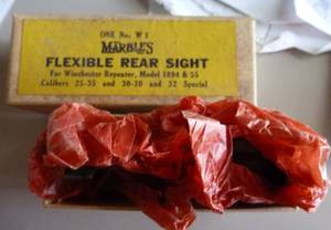 lot 24 image: Vintage Marbles flexible rear sight