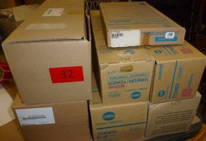 lot 32 image: Lot of Konica Minolta Toner and belting