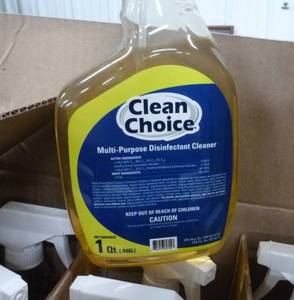 lot 82 image: 12 bottles of multi-purpose disinfectant cleaner
