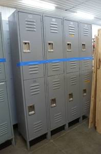 lot 96 image: 4 section lockers 60w 15d 78h