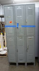 lot 97 image: TWO 3-section lockers