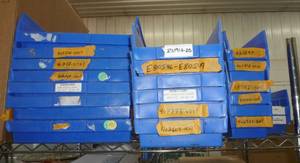 lot 124 image: Lot of Parts Bins of various size