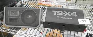 lot 139 image: Two Pioneer TS-X4 speakers
