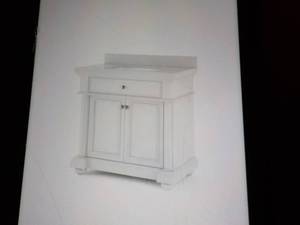 lot 50 image: McGinnis 36 White Vanity - retail ...