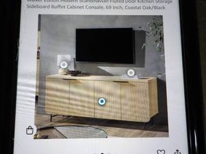 lot 58 image: 69 Scandinavian 4 Door Sideboard...