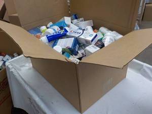 lot 30 image: large box of Drugstore Products...