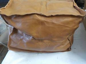 lot 81 image: Leather Poof needs filling...