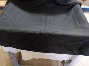 lot 83 image: Black Banquet Table Cloth...