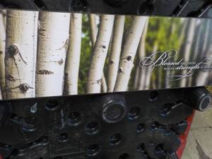 lot 93 image: Wall Picture- Blessed 11 x 36...